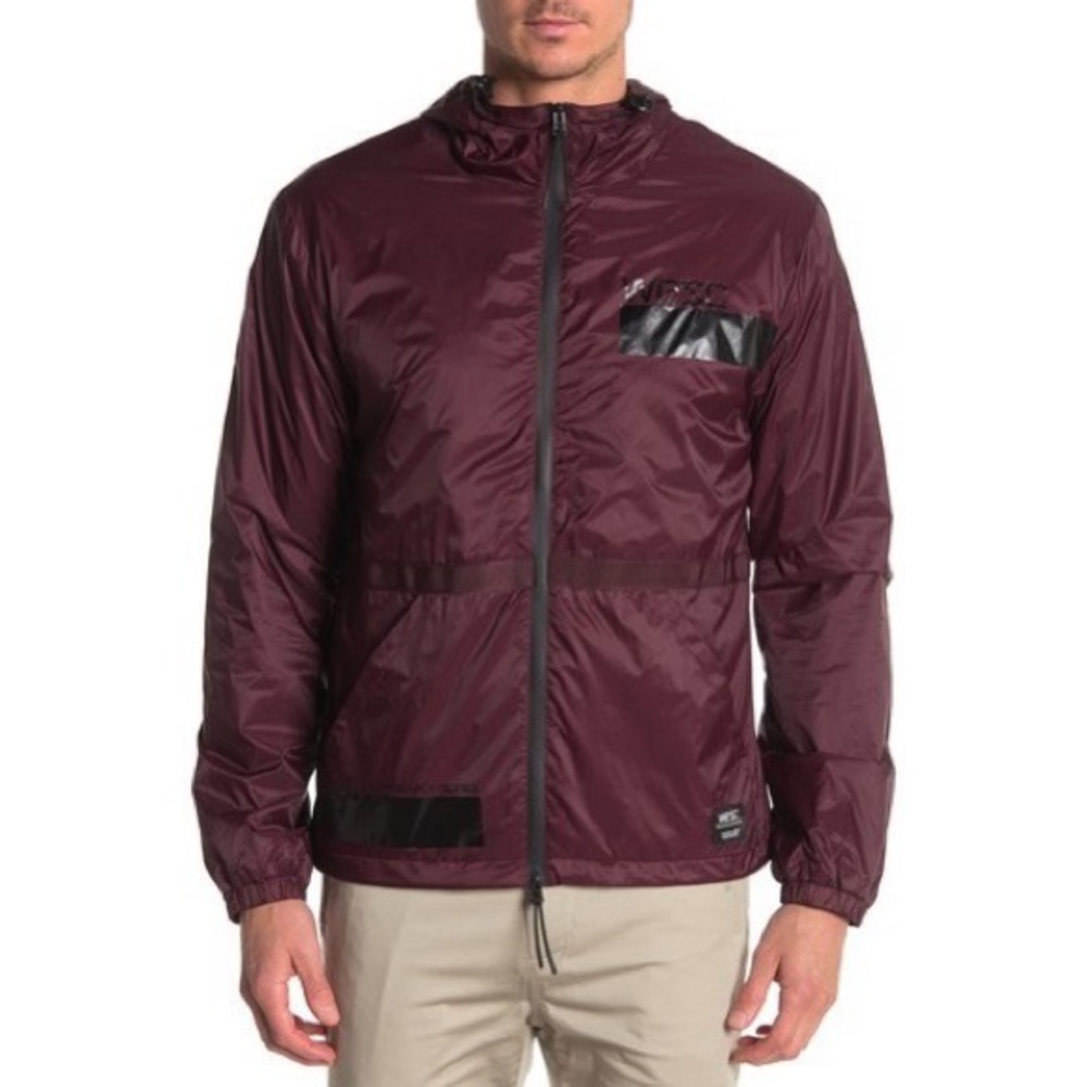 WeSC Fudge Full Zip Up Windbreaker Jacket SZ XL